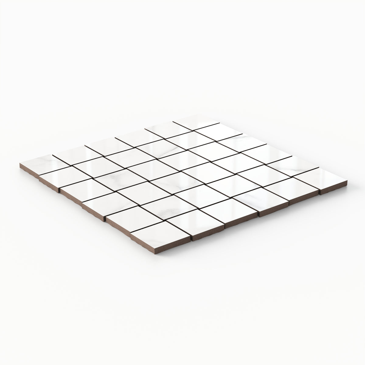 Julianna 2 x 2 Polished Porcelain Mosaic Tile in Carrara