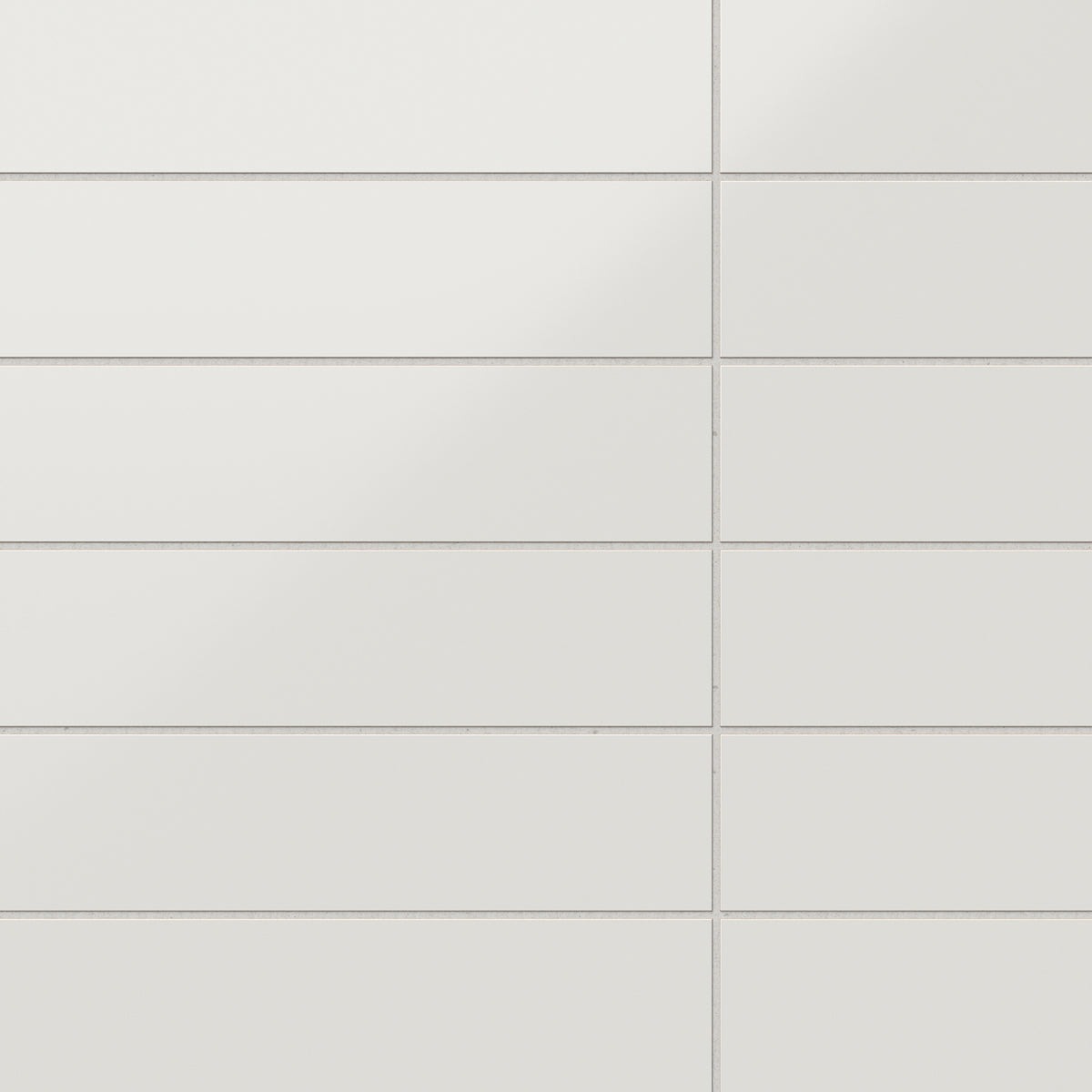 Elegant Kinsley Fog 4x16 tile in a satin finish, showcasing a serene light gray tone.