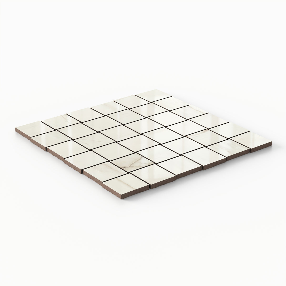 Kendrick 2 x 2 Polished Porcelain Mosaic Tile in Sand