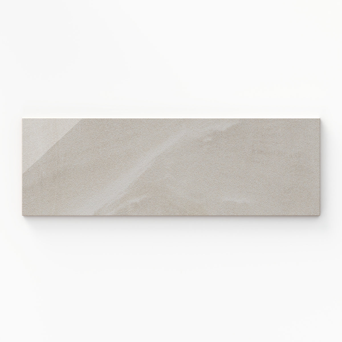 Giselle 4 x 12 Glossy Ceramic Bullnose Tile in Shell