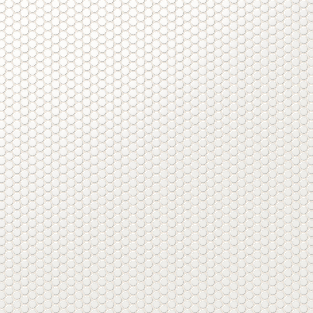 Ollie 12 x 12 Matte Porcelain Penny Round Mosaic Tile in White