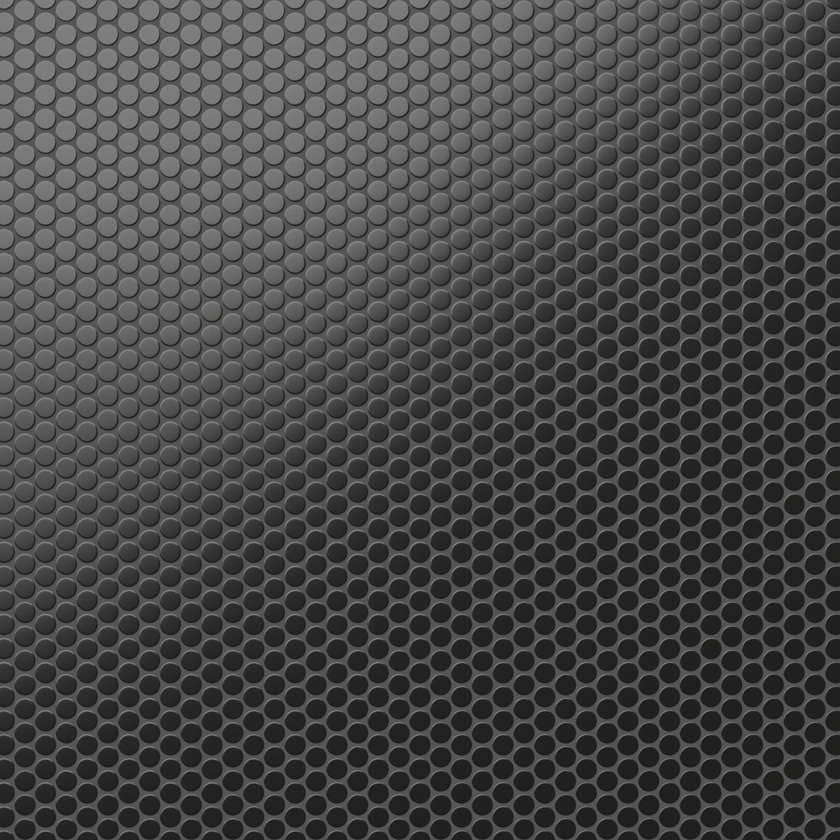 Ollie 12 x 12 Matte Porcelain Penny Round Mosaic Tile in Black