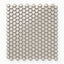 Ariel 12 x 12 Glossy Porcelain Penny Round Mosaic Tile in Shell