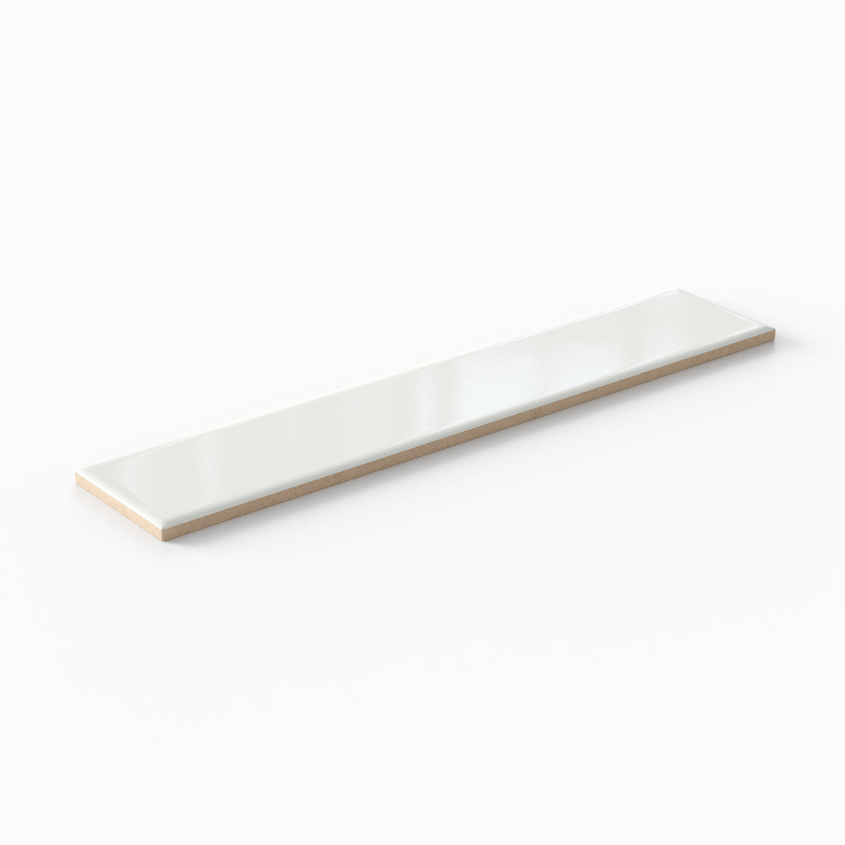 Reagan 2 x 10 Glossy Ceramic Tile in Blanco