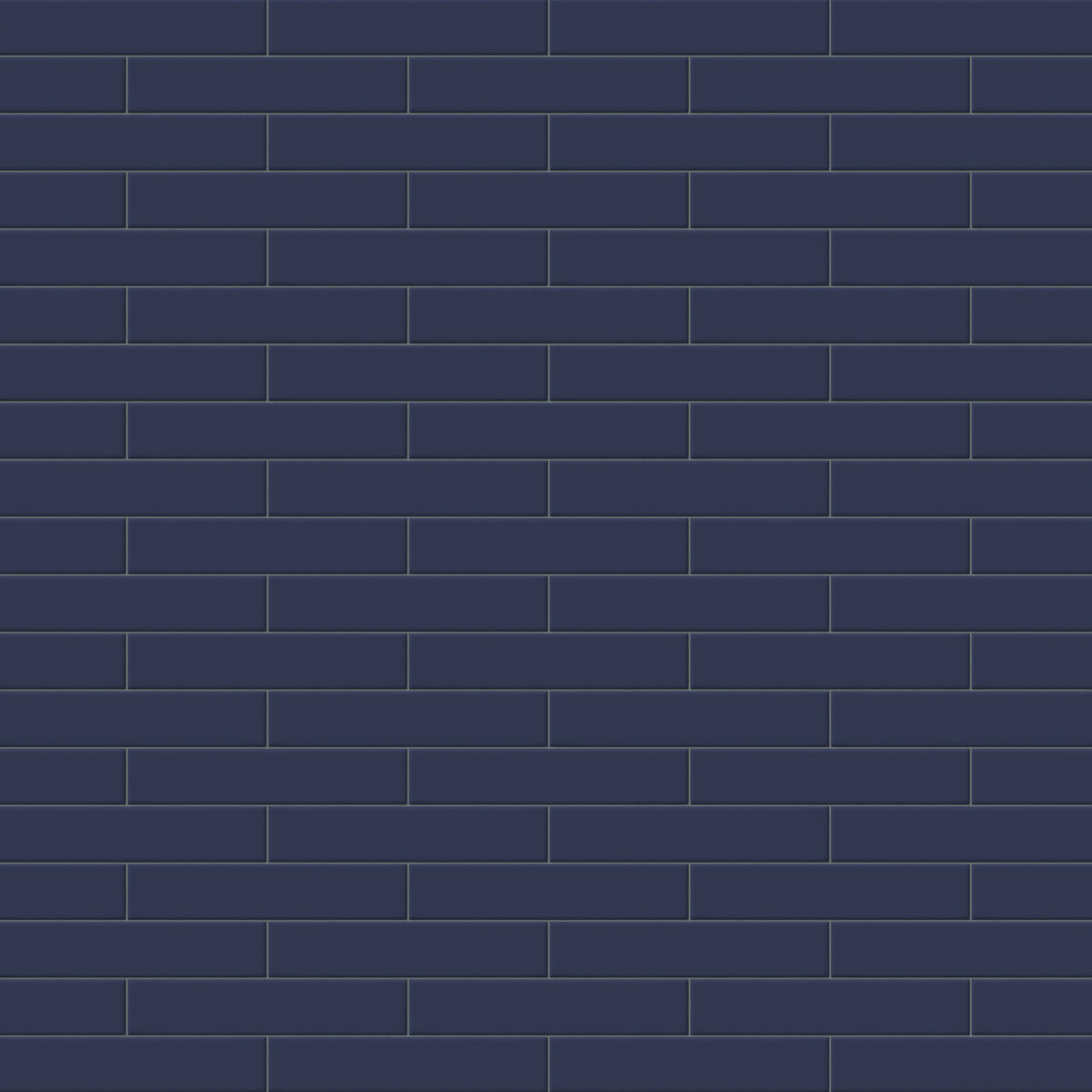 Reagan 2 x 10 Glossy Ceramic Tile in Navy