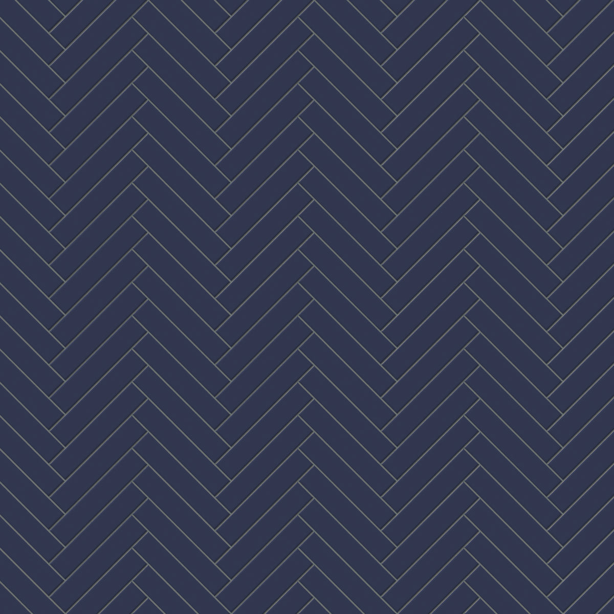 Reagan 2 x 10 Glossy Ceramic Tile in Navy