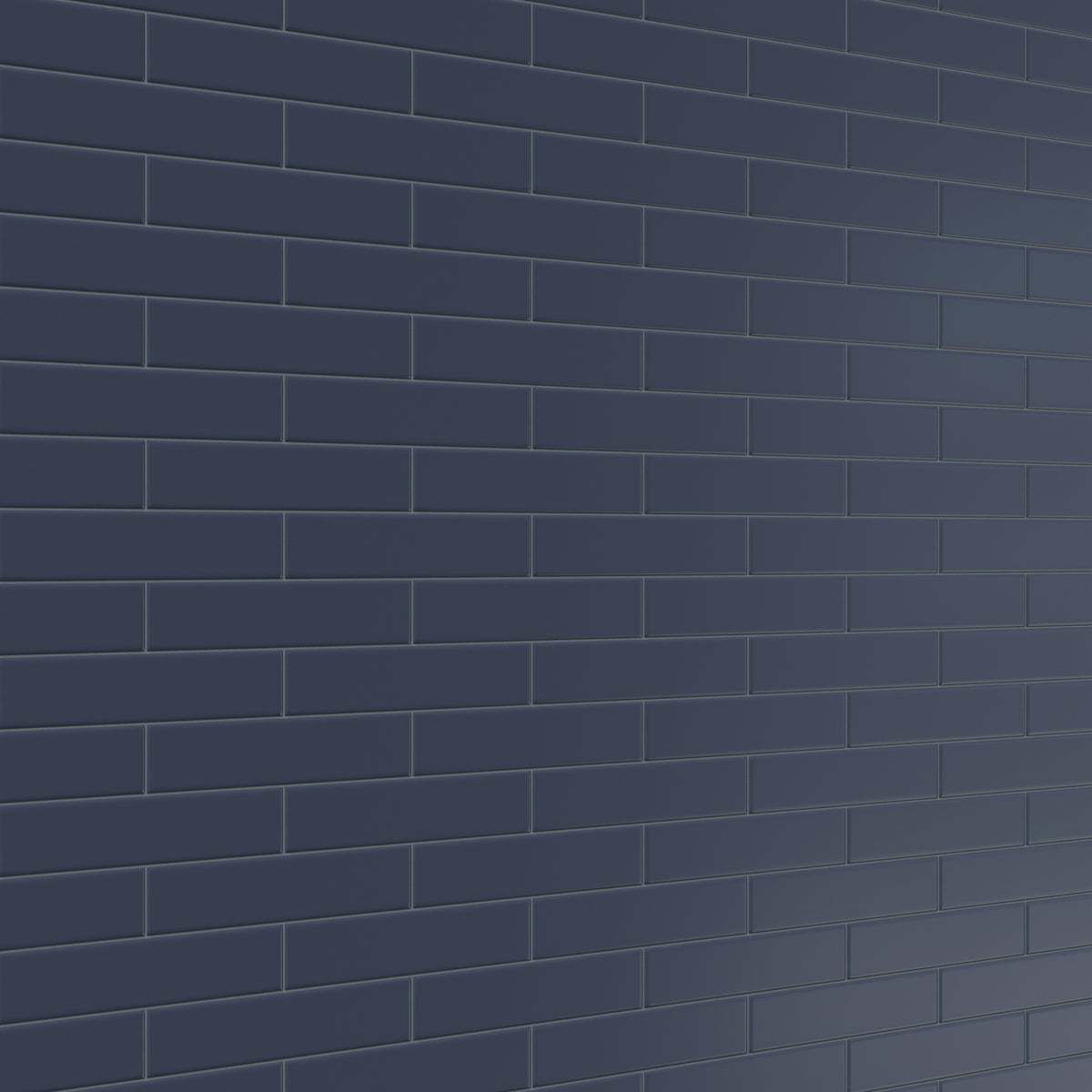 Reagan 2 x 10 Matte Ceramic Tile in Navy