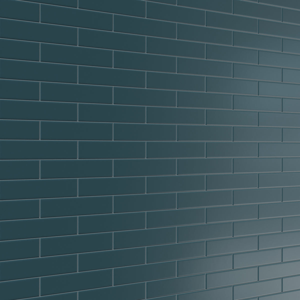 Reagan 2 x 10 Matte Ceramic Tile in Teal