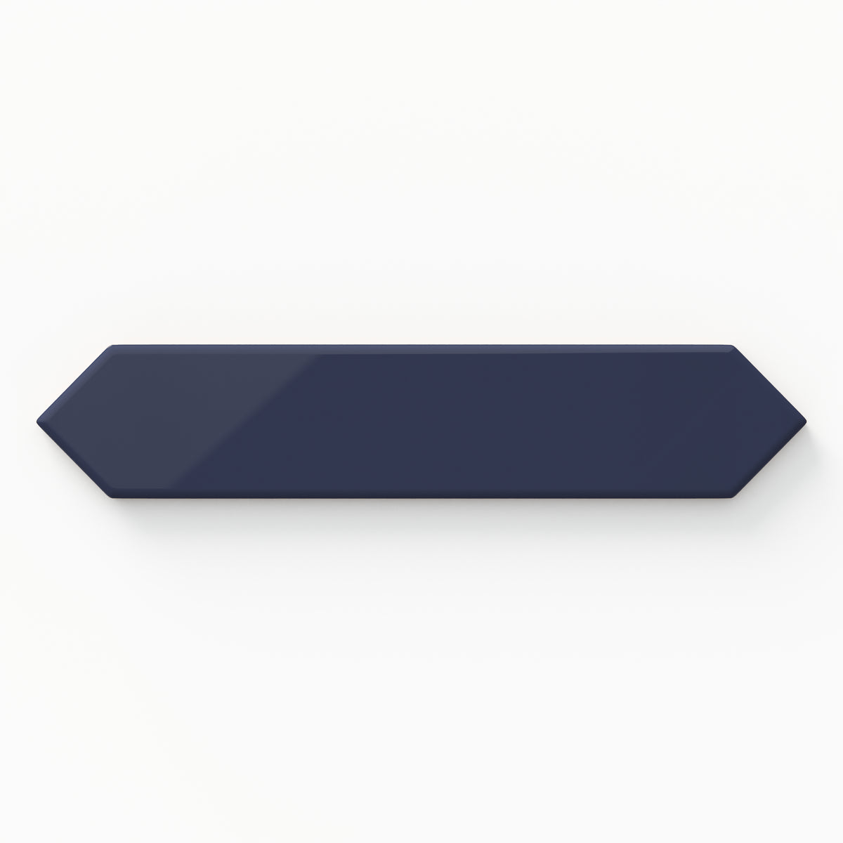 Reagan 2 x 10 Glossy Ceramic Picket Tile in Navy