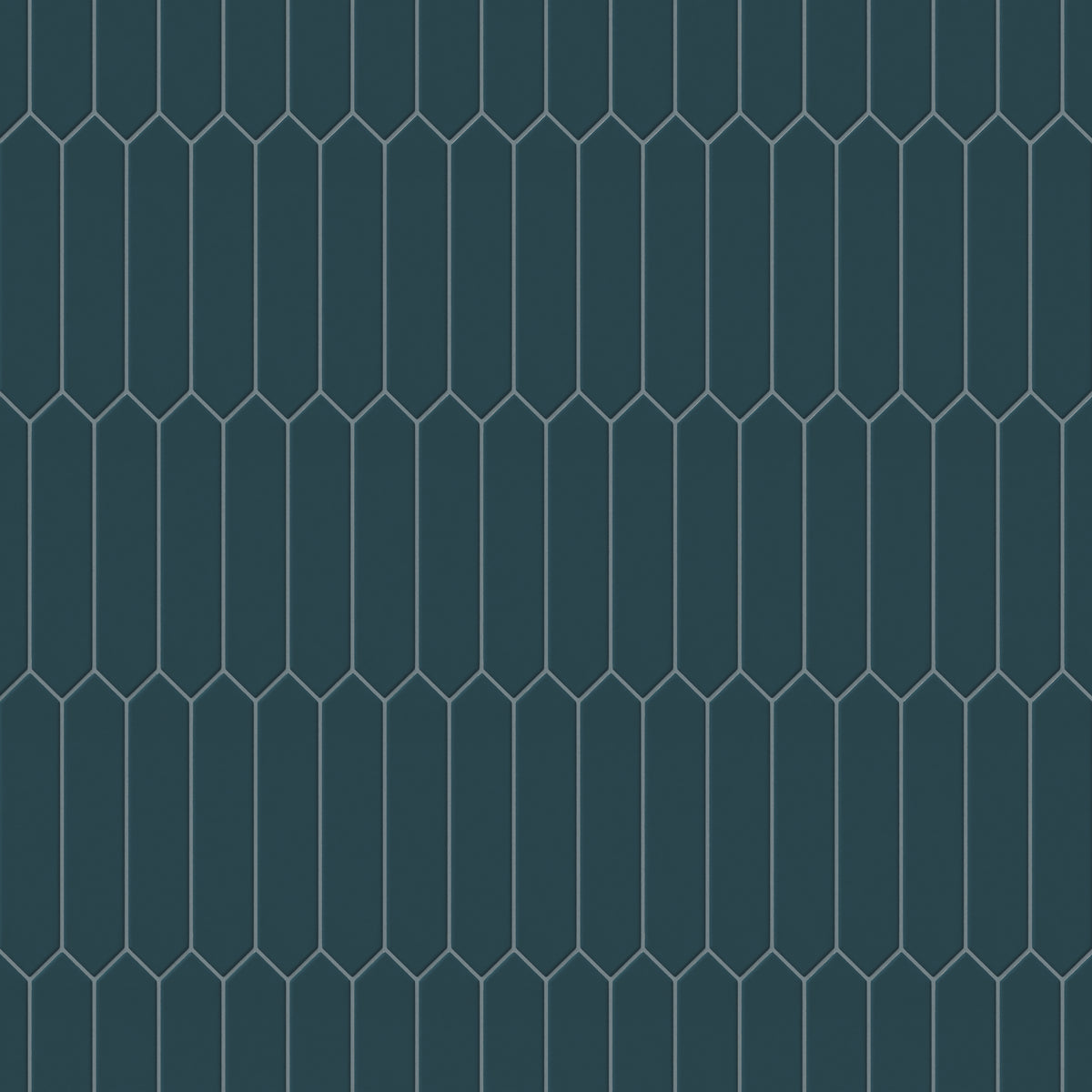 Reagan 2 x 10 Matte Ceramic Picket Tile in Teal