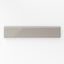 Sleek and glossy, the taupe 2x10bullnose tile is ideal for finishing edges with a polished look in contemporary settings.