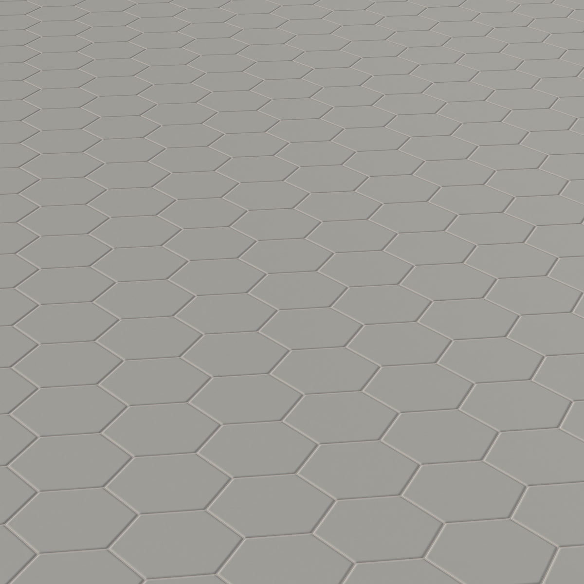 Reagan 5 x 6 Matte Porcelain Hexagon Tile in Acero