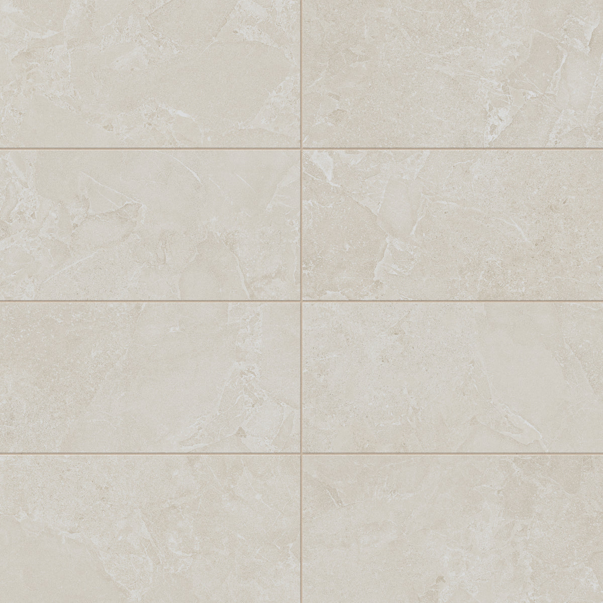 Annalise 12x24 Matte Porcelain Tile in Beige, showcasing a sandy texture for a warm, natural aesthetic.