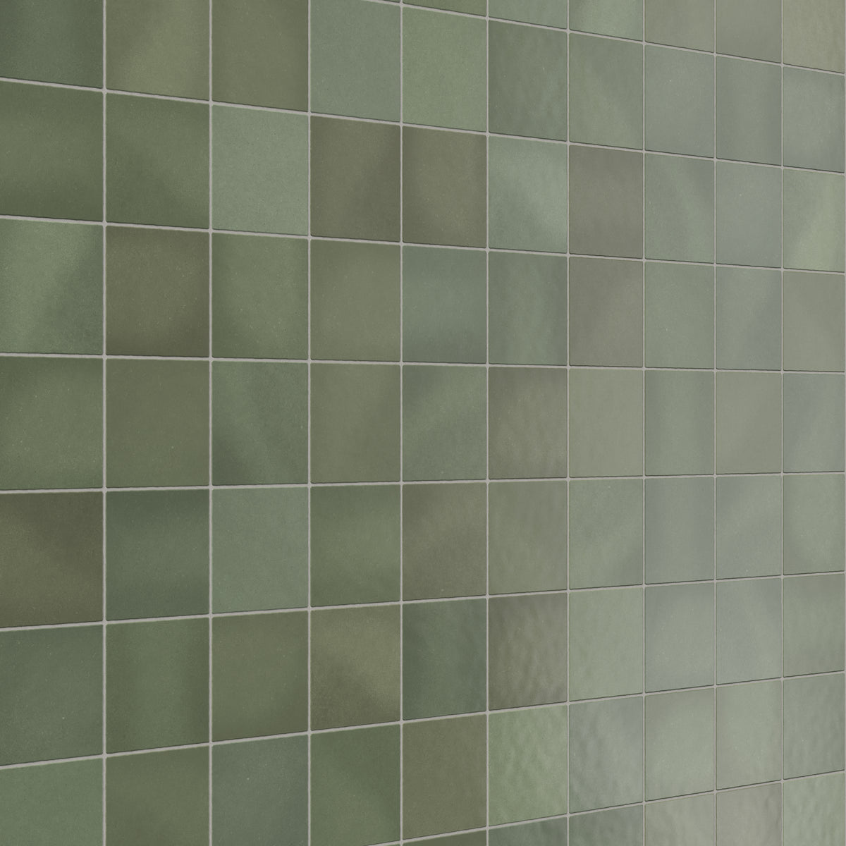 Ellie 5 x 5 Matte Ceramic Tile in Moss
