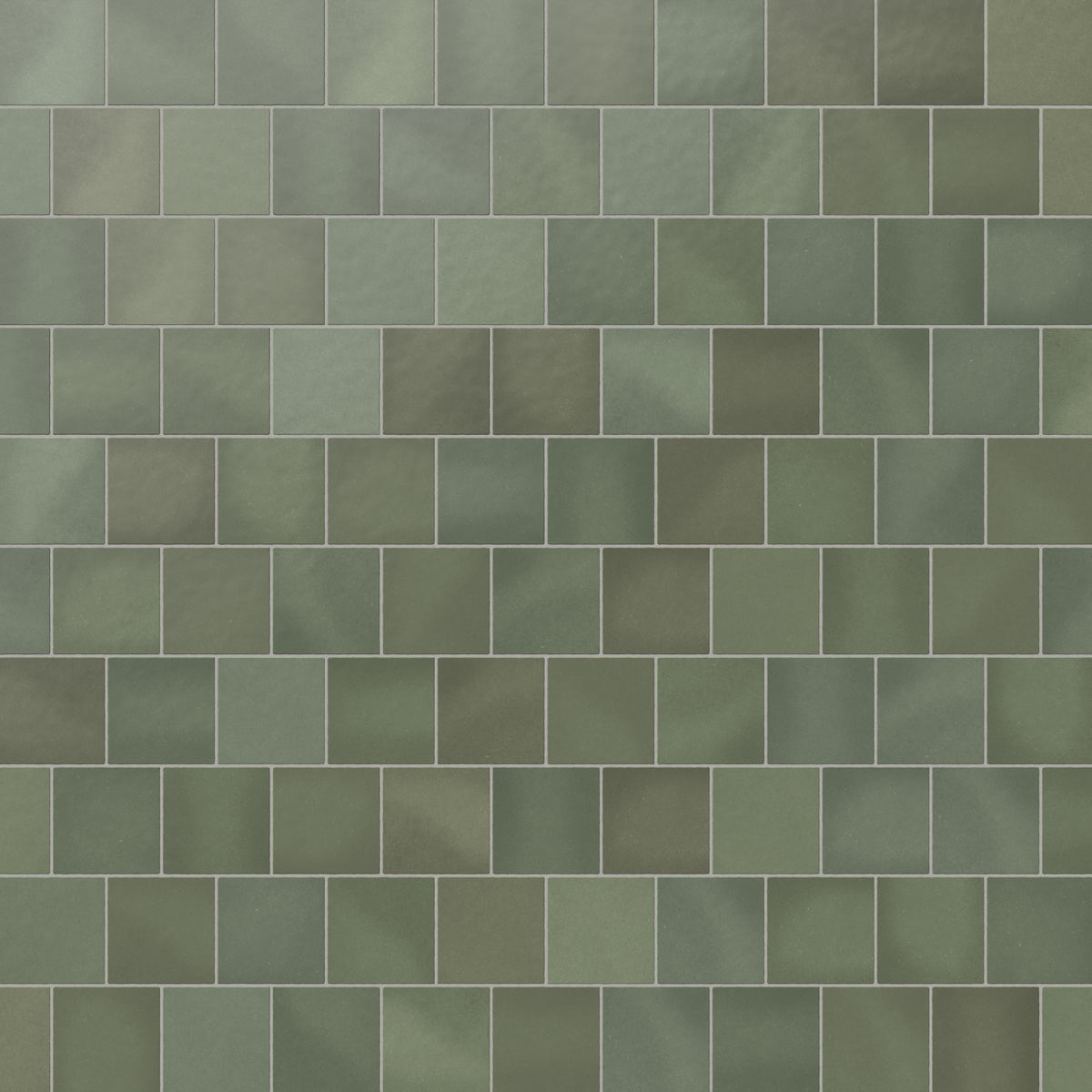 Ellie 5 x 5 Matte Ceramic Tile in Moss