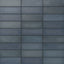 Ellie ceramic subway tiles in a rich matte finish, featuring deep blue hues for a bold and contemporary look