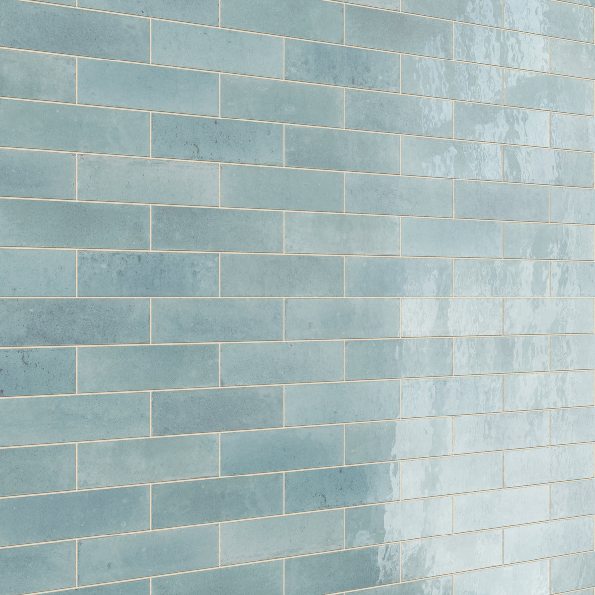 Makenna 3 x 11 Glossy Porcelain Tile in Agua