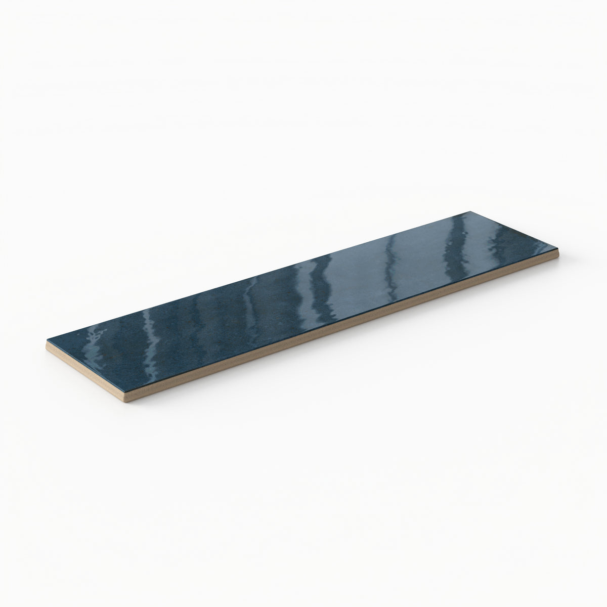 Makenna 3 x 11 Glossy Porcelain Tile in Indigo