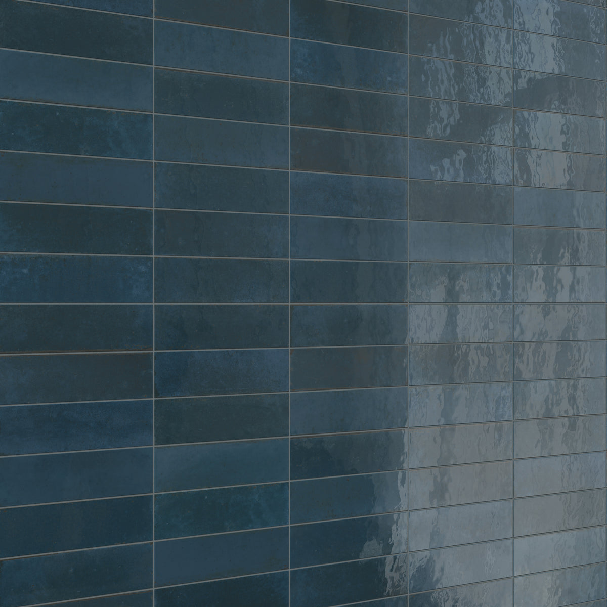 Makenna 3 x 11 Glossy Porcelain Tile in Indigo