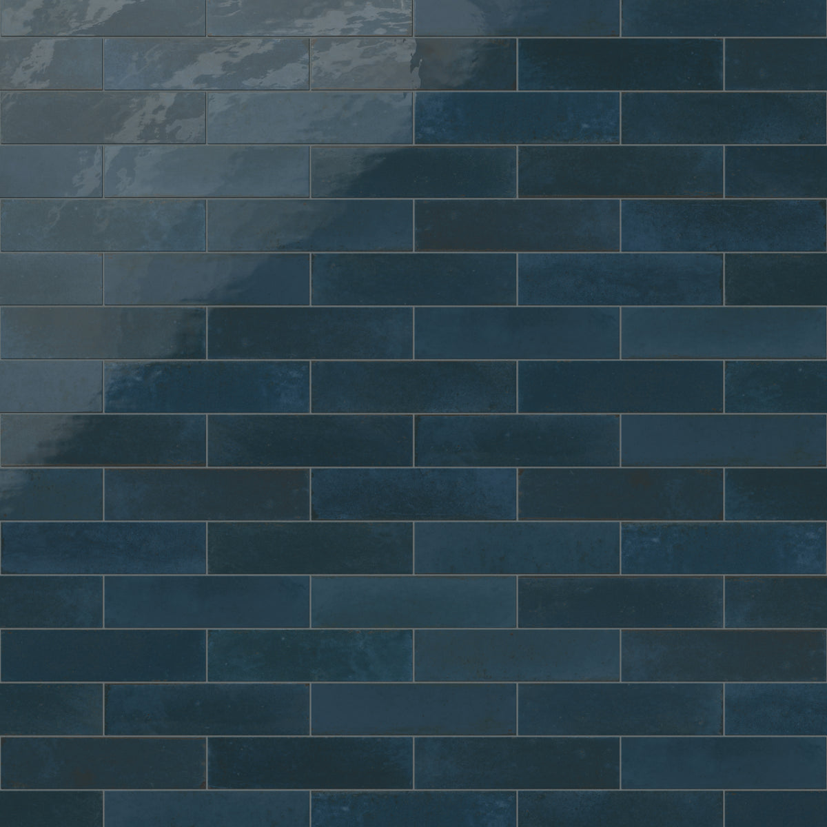 Makenna 3 x 11 Glossy Porcelain Tile in Indigo