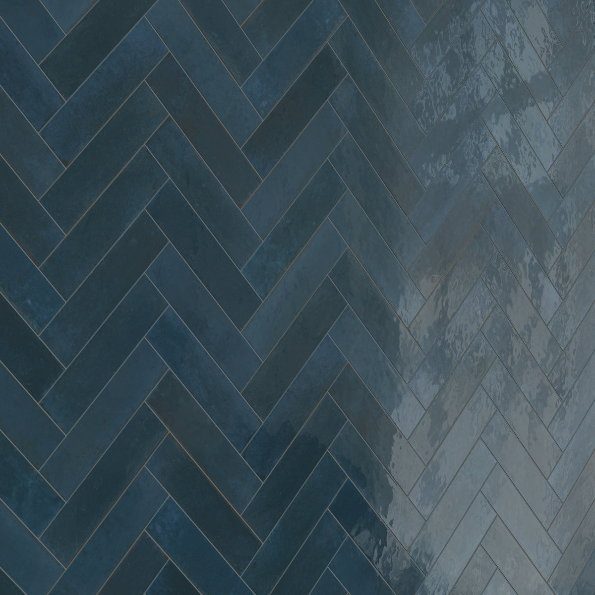 Makenna 3 x 11 Glossy Porcelain Tile in Indigo