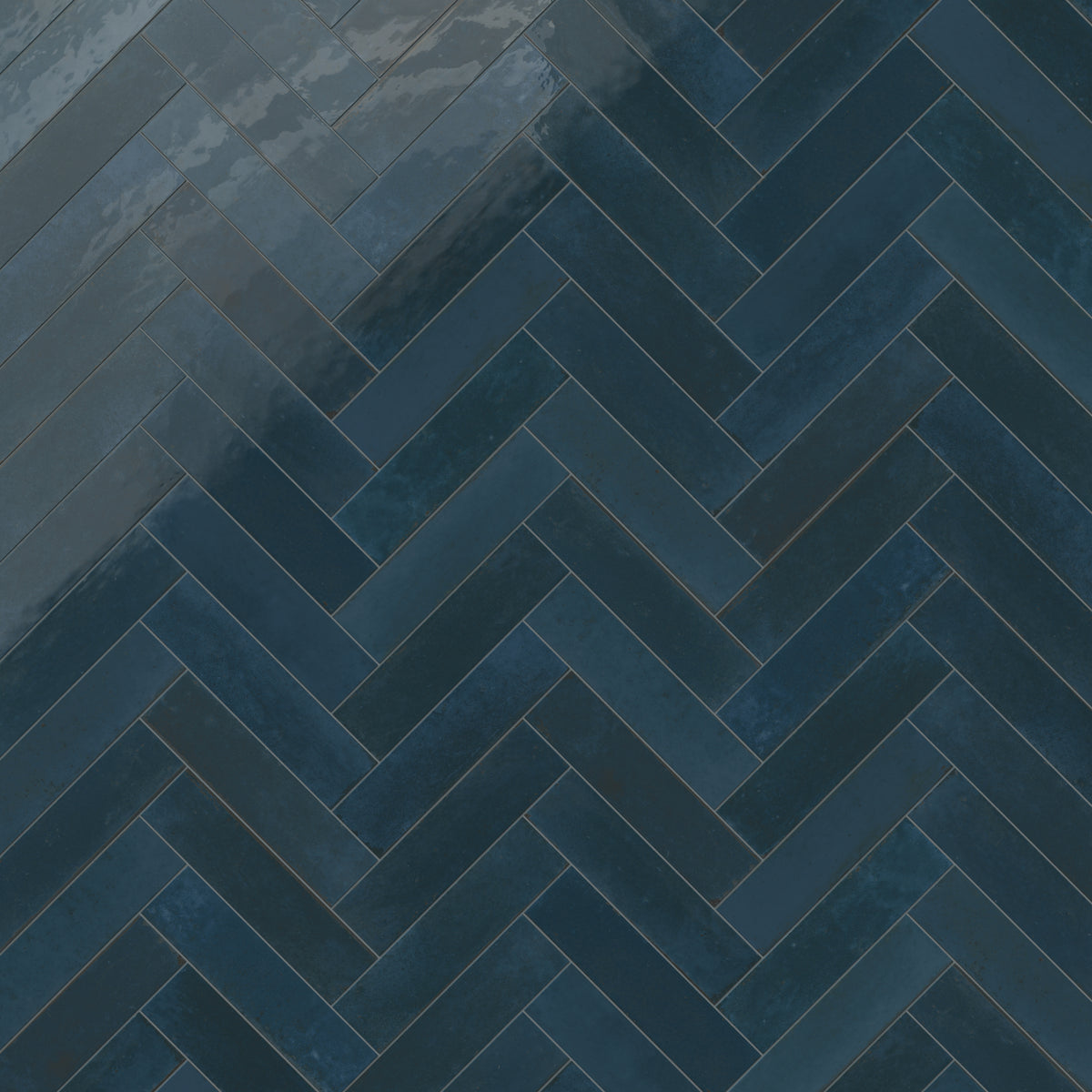 Makenna 3 x 11 Glossy Porcelain Tile in Indigo