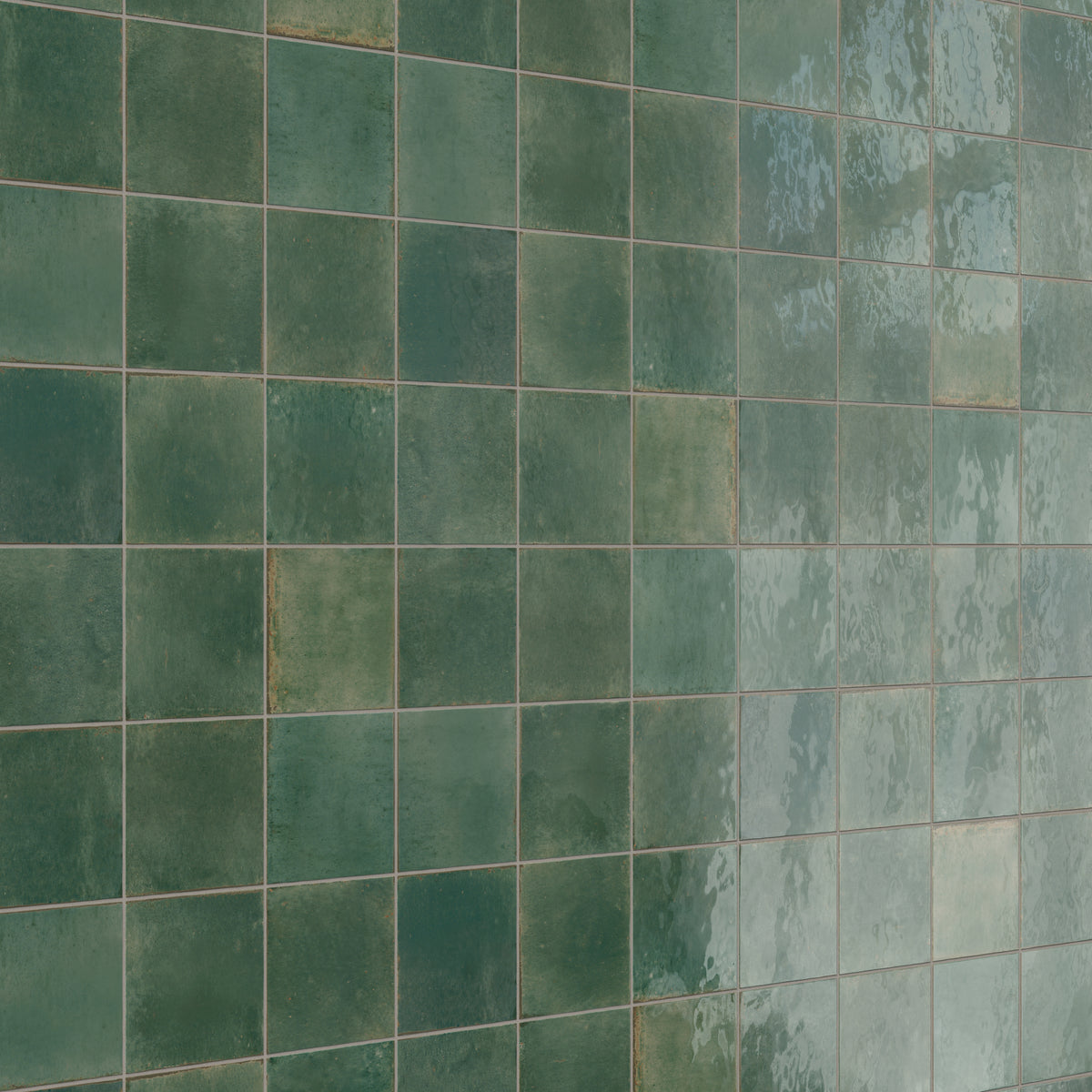 Makenna 6 x 6 Glossy Porcelain Tile in Selva