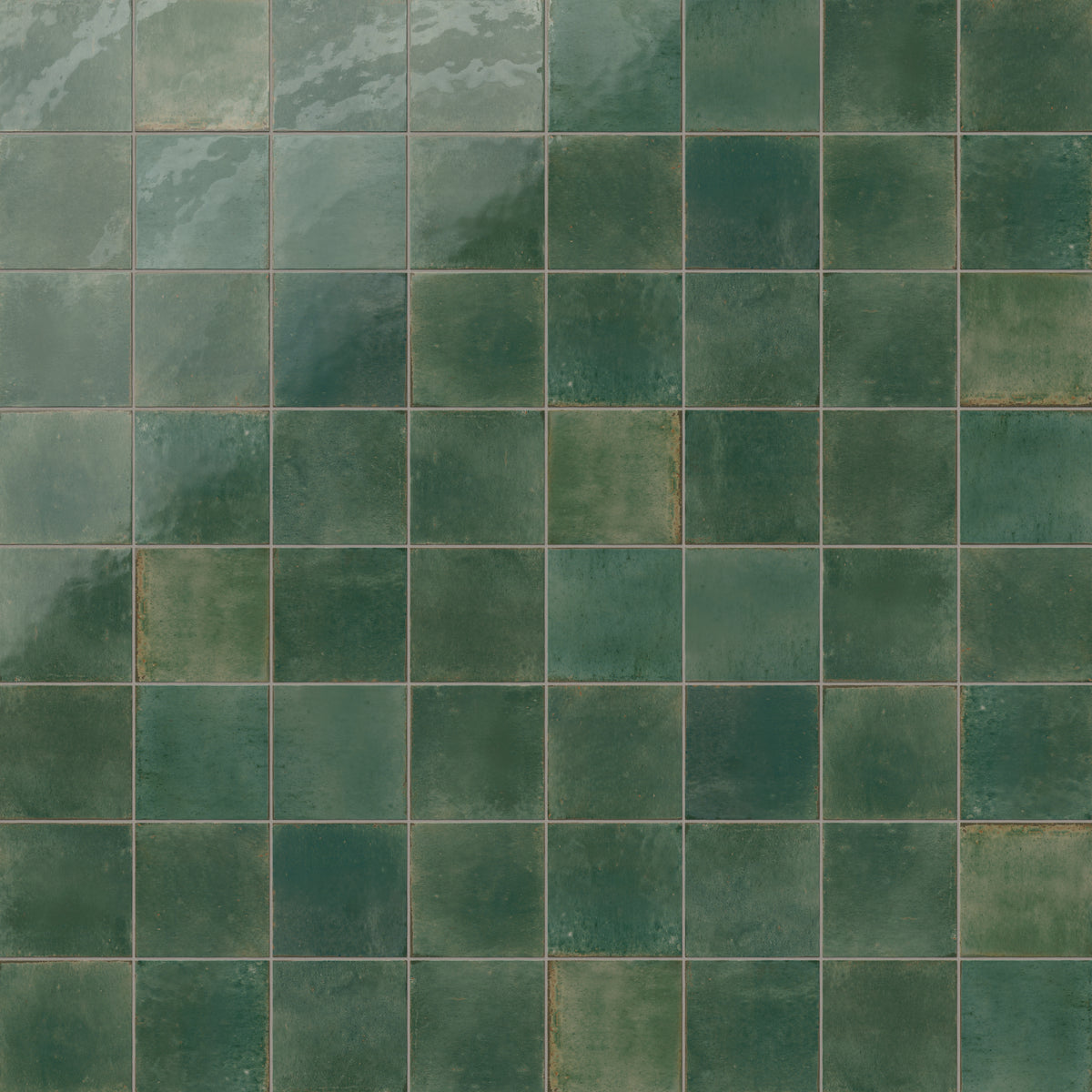 Makenna 6 x 6 Glossy Porcelain Tile in Selva