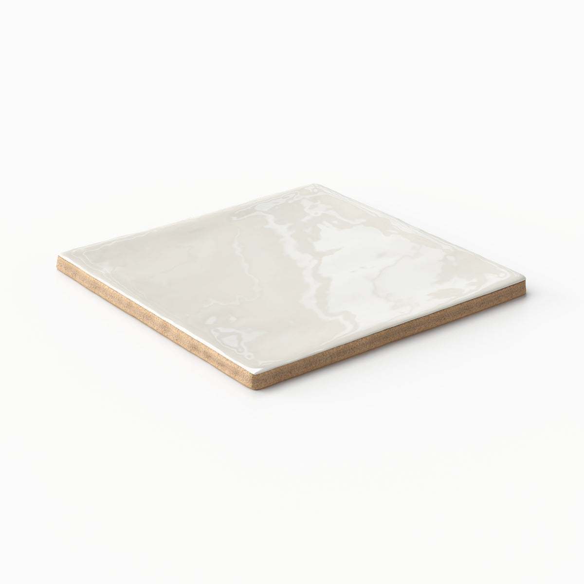 Maisie 4 x 4 Glossy Ceramic Tile in Canvas