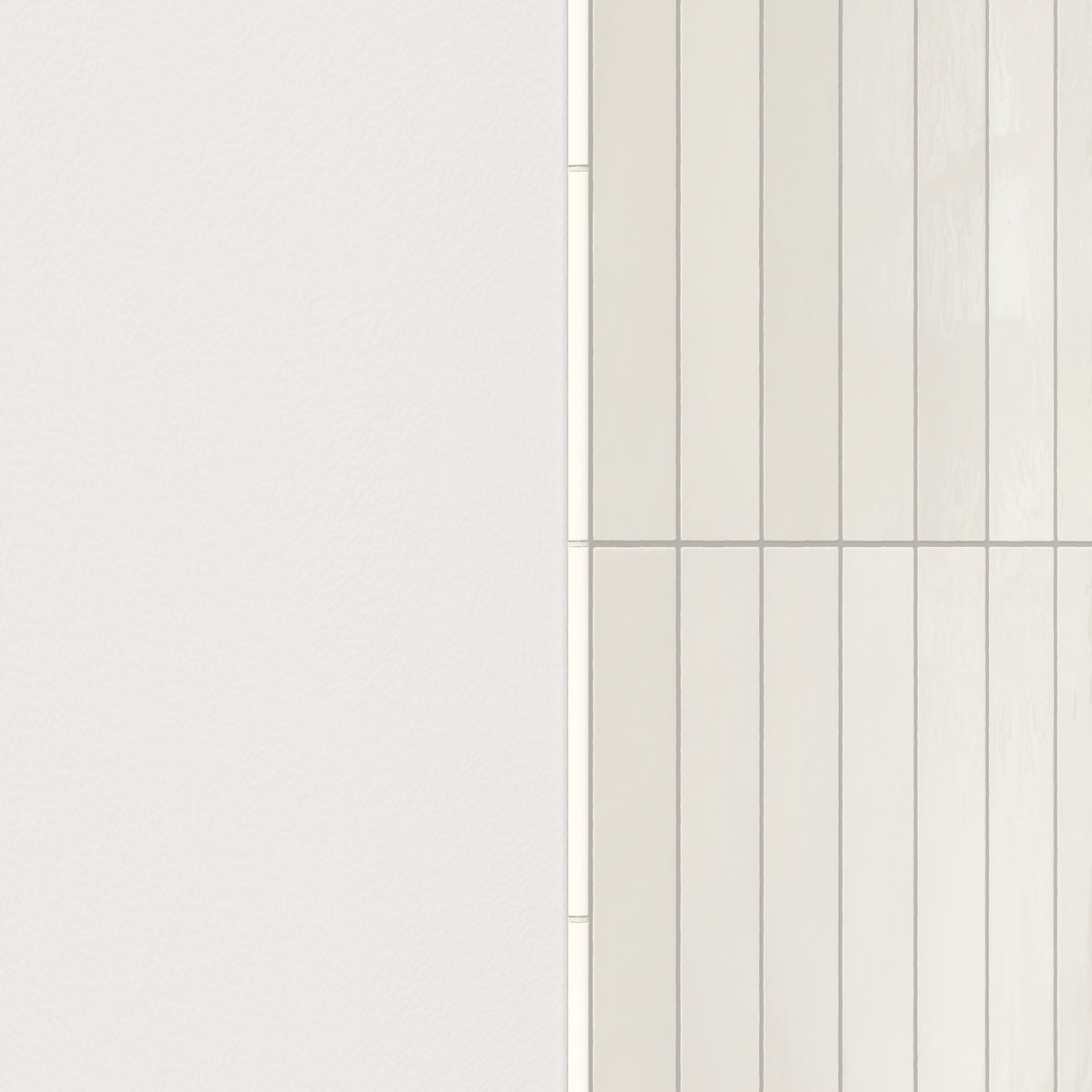 Maisie 0.5 x 8 Jolly Glossy Porcelain Tile in Canvas