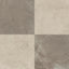 Leona Marfil and Amani Bronze Checkerboard 24x24 matte tiles, blending warm beige and rich brown tones for a natural elegance.