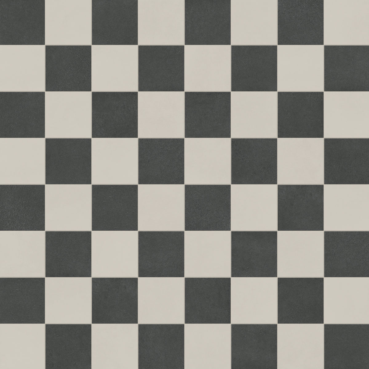 Palmer 12 x 12 Checkerboard Matte Porcelain Tile in White and Nero