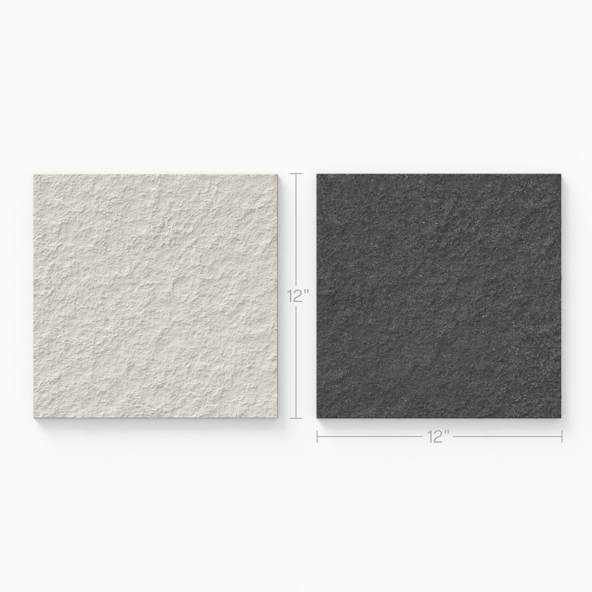 Palmer 12 x 12 Checkerboard Raw Porcelain Tile in White and Nero