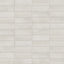 A 2x6 porcelain subway tile in soft off-white, featuring a matte finish, and a clean stacked layout with fine grout lines.