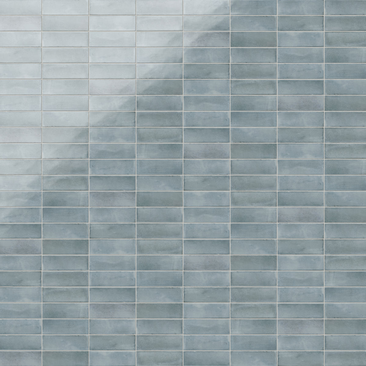 Natasha 2 x 6 Glossy Porcelain Tile in Blue Grass