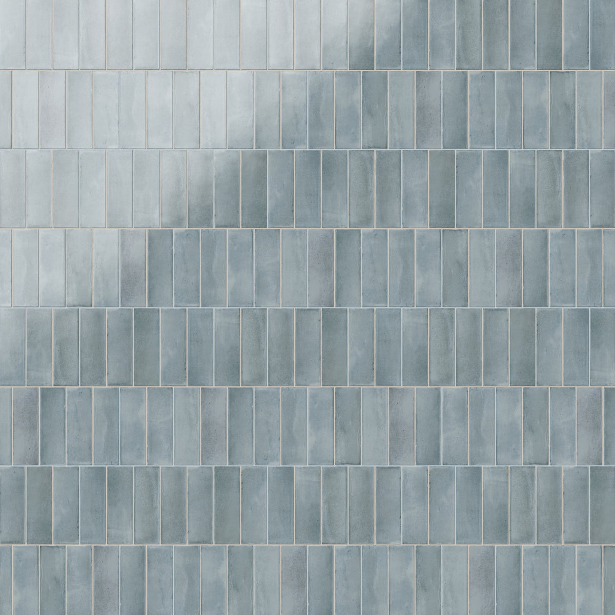 Natasha 2 x 6 Glossy Porcelain Tile in Blue Grass