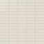 A 1.6x5 ceramic subway tile in warm off-white, featuring a matte finish, and a clean stacked layout with fine grout lines.