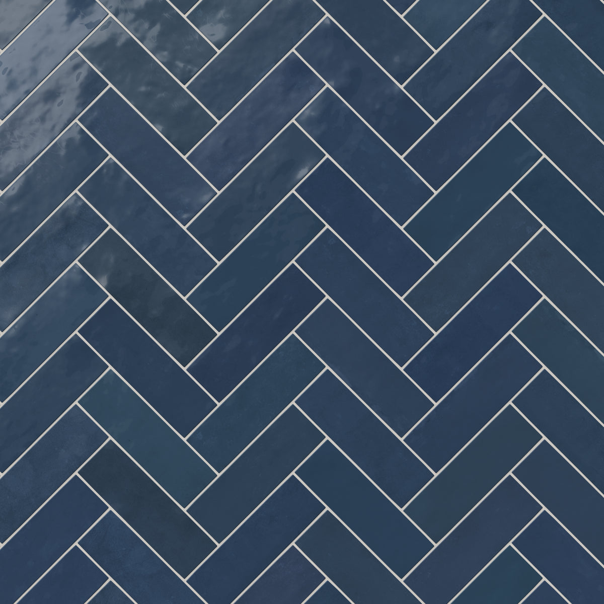 Jojo 2 x 6.3 Glossy Ceramic Tile in Denim