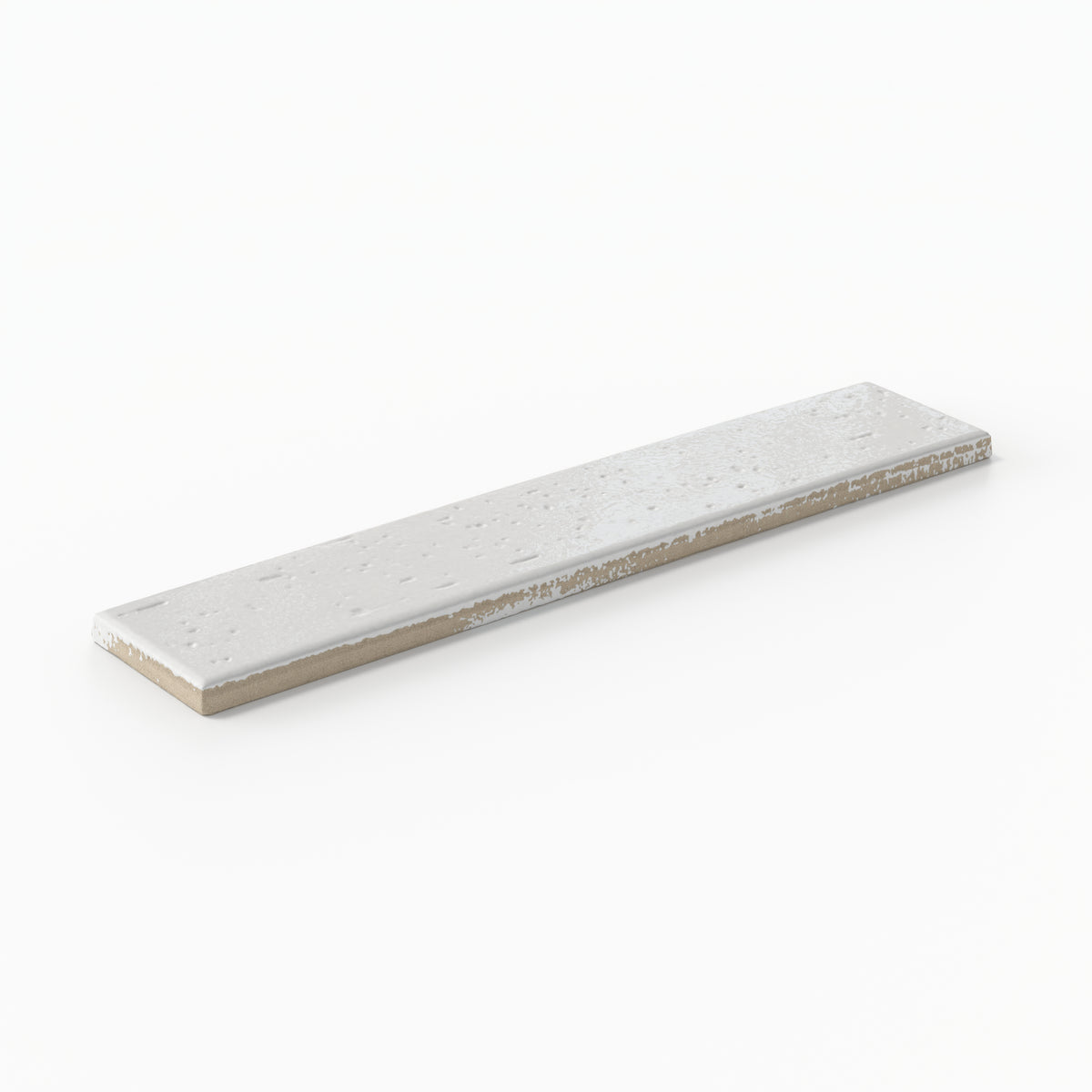 Tory 2 x 10 Glossy Porcelain Tile in Bianco