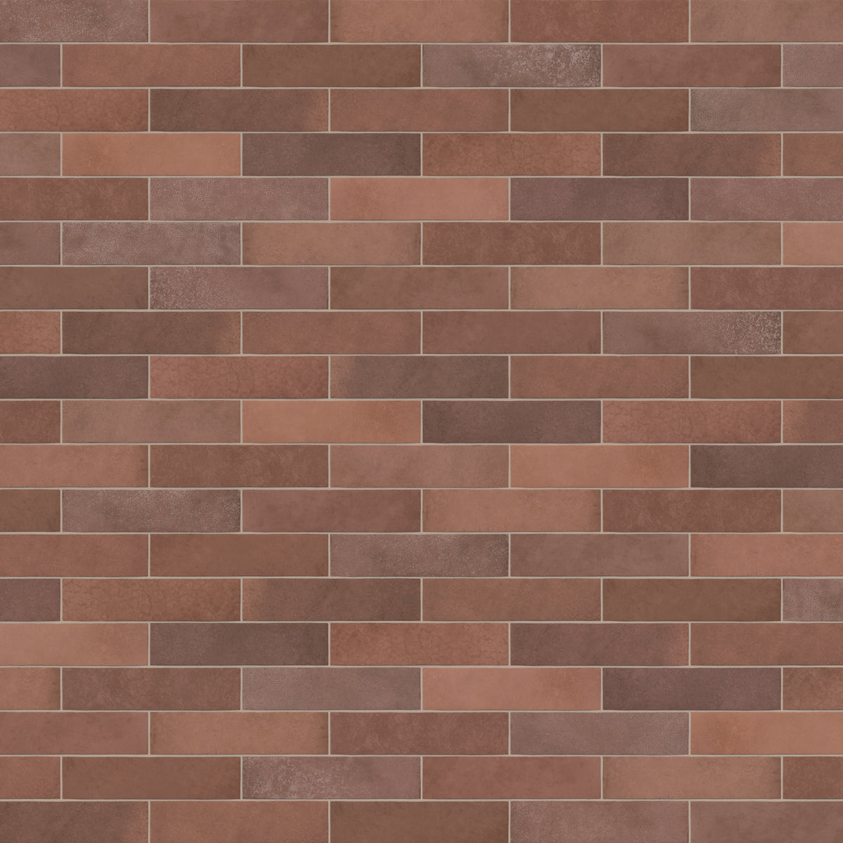 Juliet 2.5 x 10 Matte Porcelain Tile in Rust