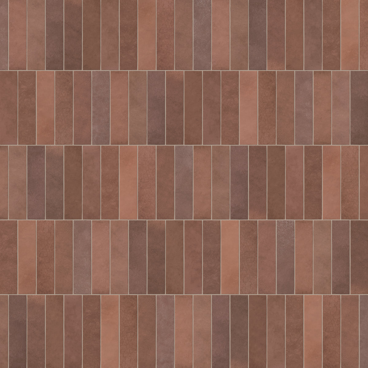 Juliet 2.5 x 10 Matte Porcelain Tile in Rust