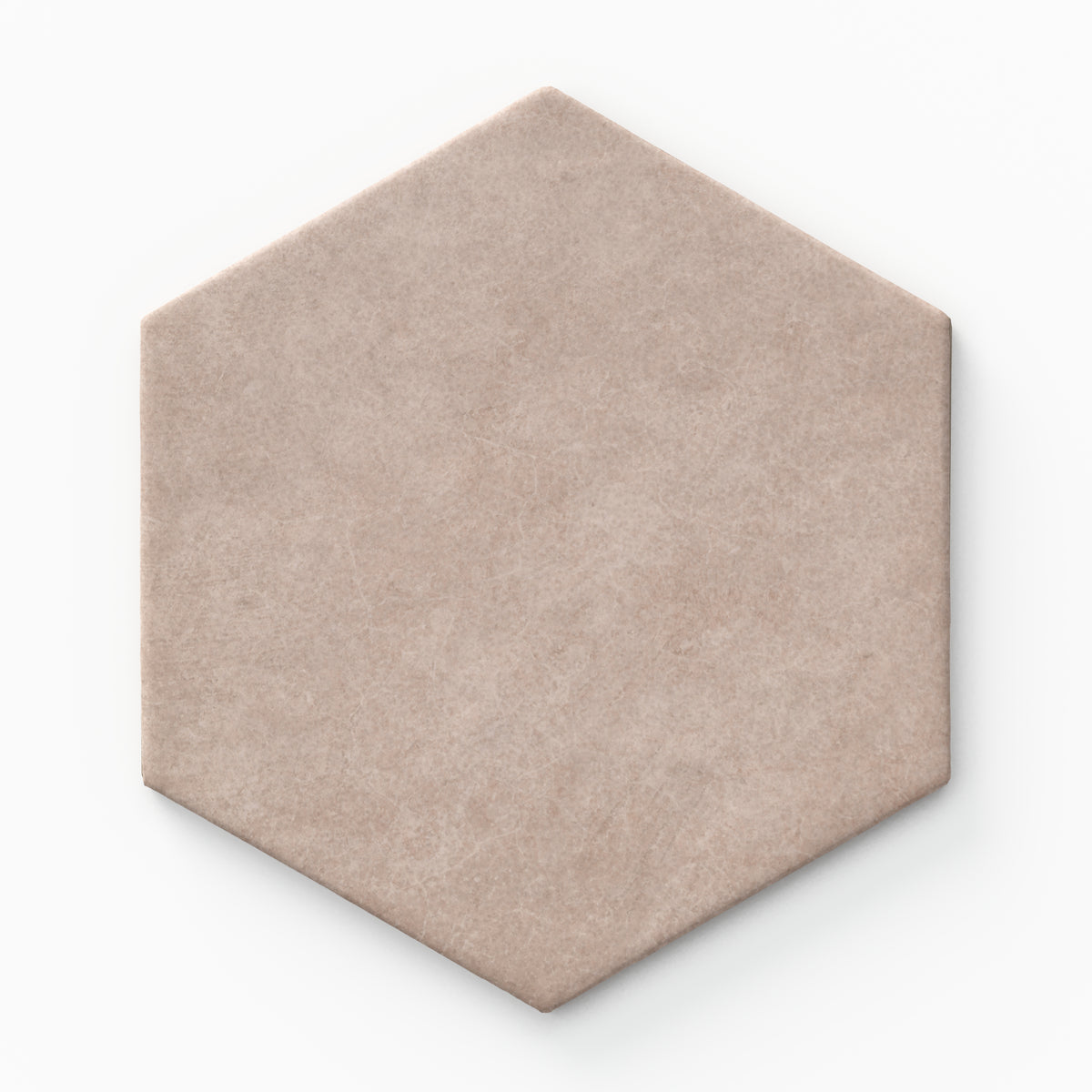 Juliet 7 x 8 Hexagon Matte Porcelain Tile in Rosewood