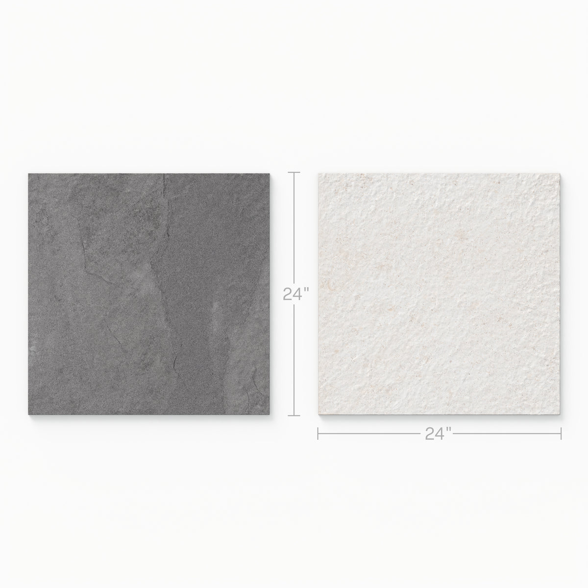Bowden 24 x 24 Checkerboard Grip 2cm Porcelain Paver Tile in Graphite & Canvas