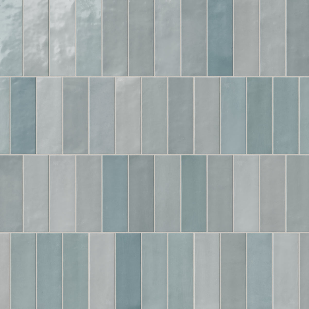 Jojo 2 x 6 Glossy Ceramic Tile in Aqua