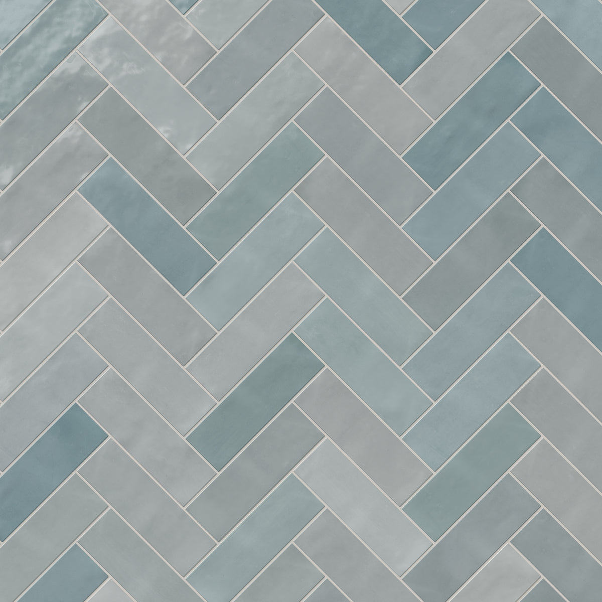 Jojo 2 x 6 Glossy Ceramic Tile in Aqua