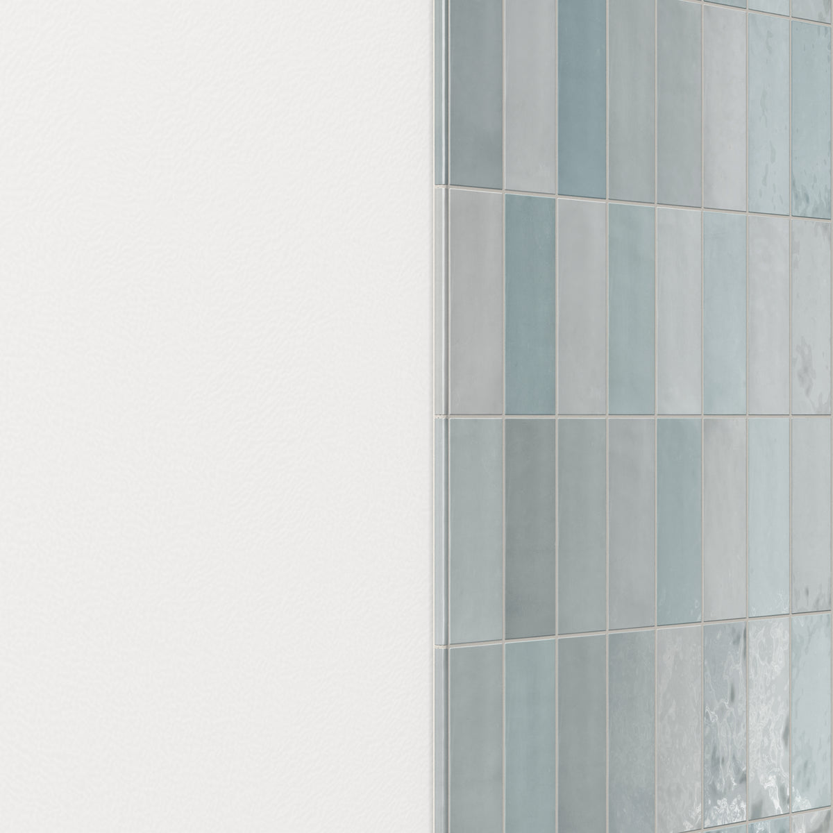 Jojo 0.43 x 6 Trim Glossy Porcelain Tile in Aqua