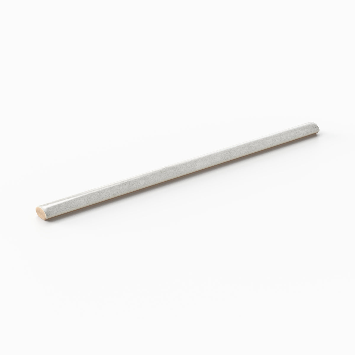 Cleo 0.43 x 6.3 Glossy Ceramic Rounded Edge Tile in Cloud