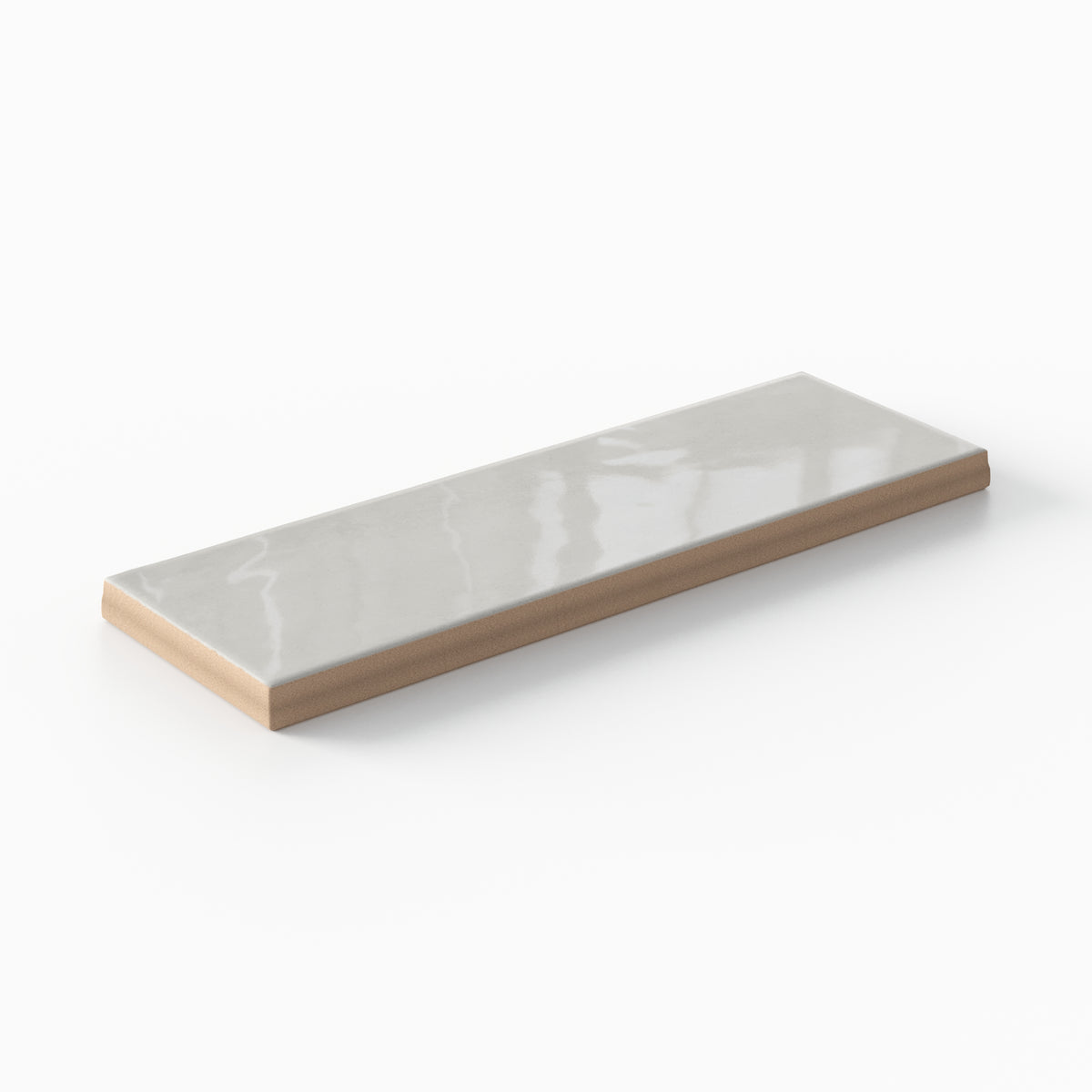 Cleo 2 x 6 Glossy Ceramic Tile in Cloud