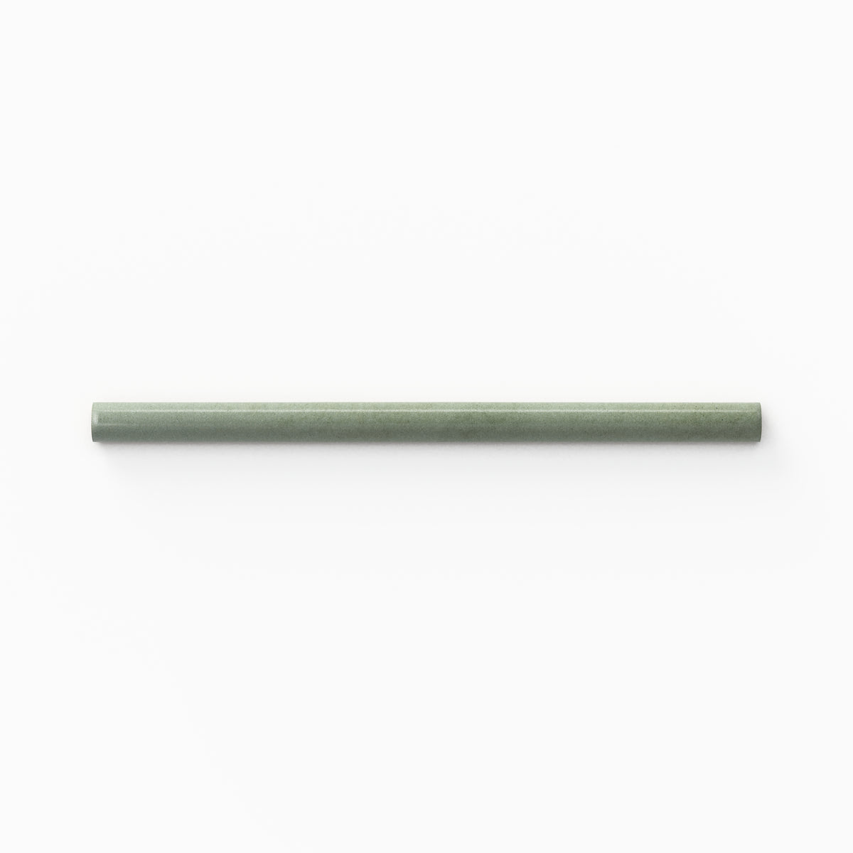 Glossy ceramic rounded tile edge trim in green, designed to provide smooth and polished transitions on tiled surfaces