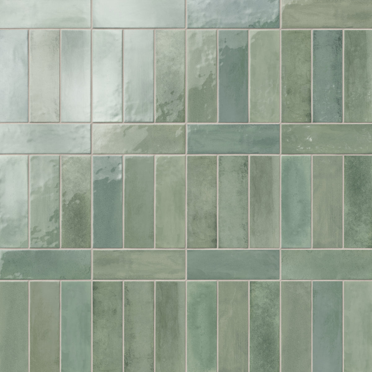 Cleo 2 x 6 Glossy Ceramic Tile in Sage